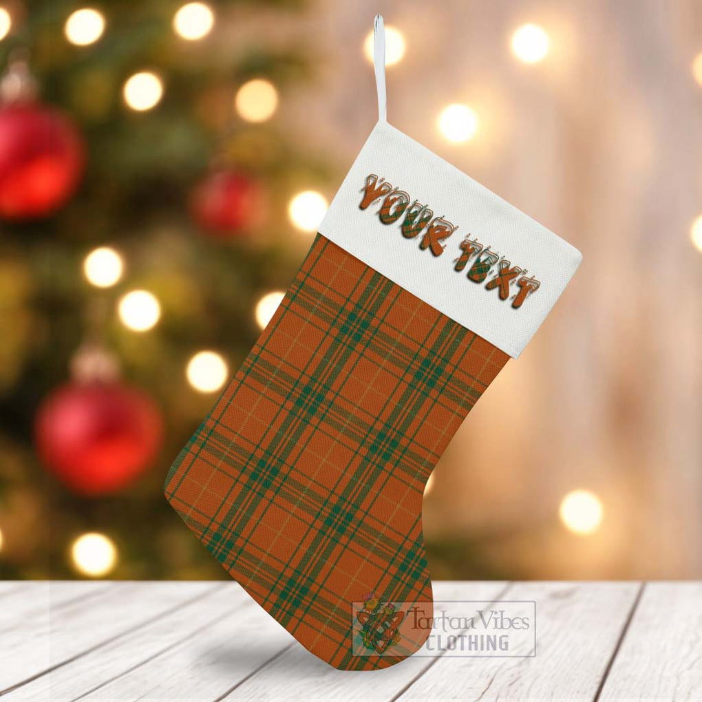 Tartan Vibes Clothing Wolfe Tartan Christmas Stocking with Personalized Text
