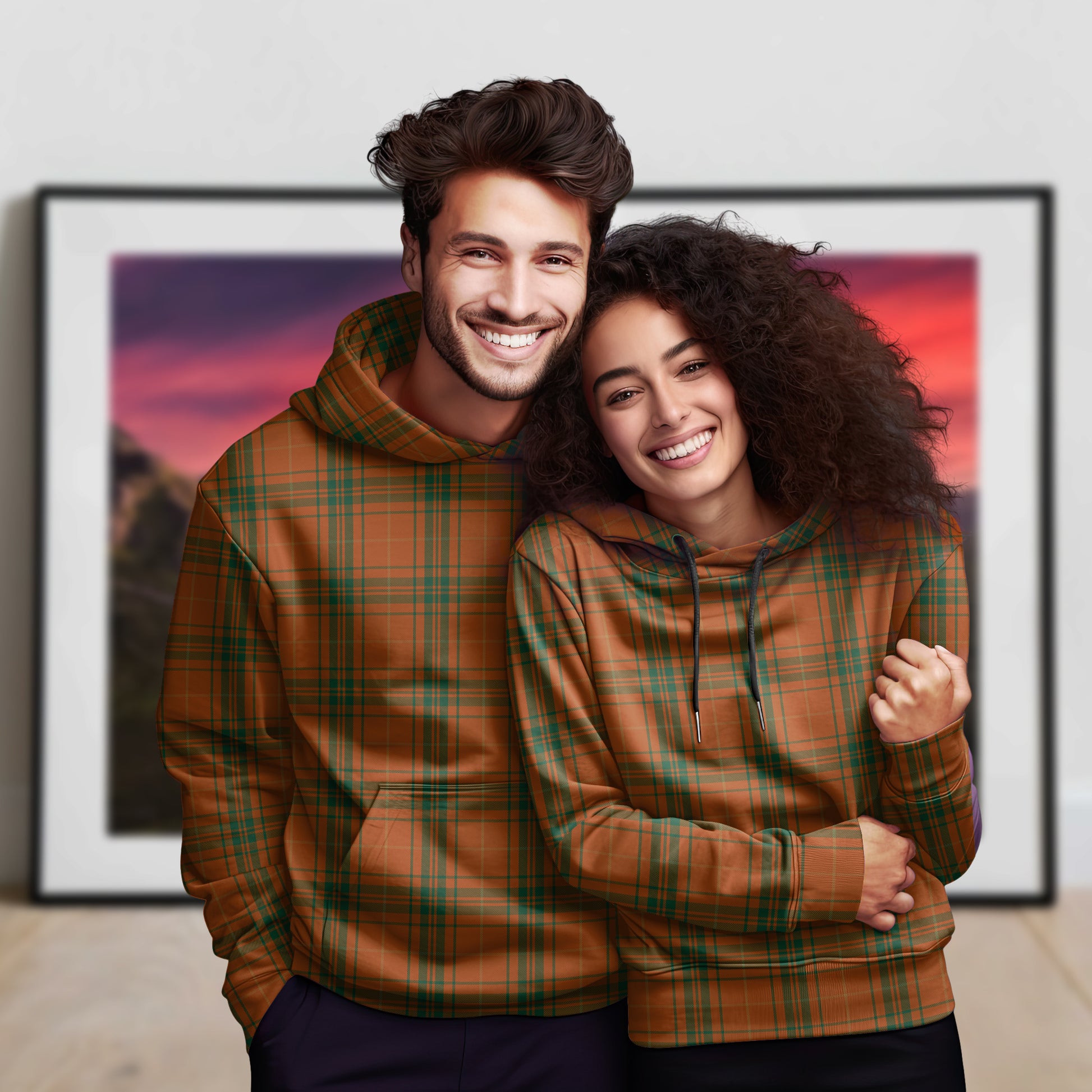 Wolfe Tartan Hoodie Zip Hoodie - Tartan Vibes Clothing