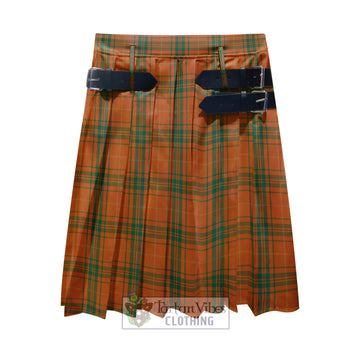 Wolfe Tartan Men's Pleated Skirt - Fashion Casual Retro Scottish Kilt Style