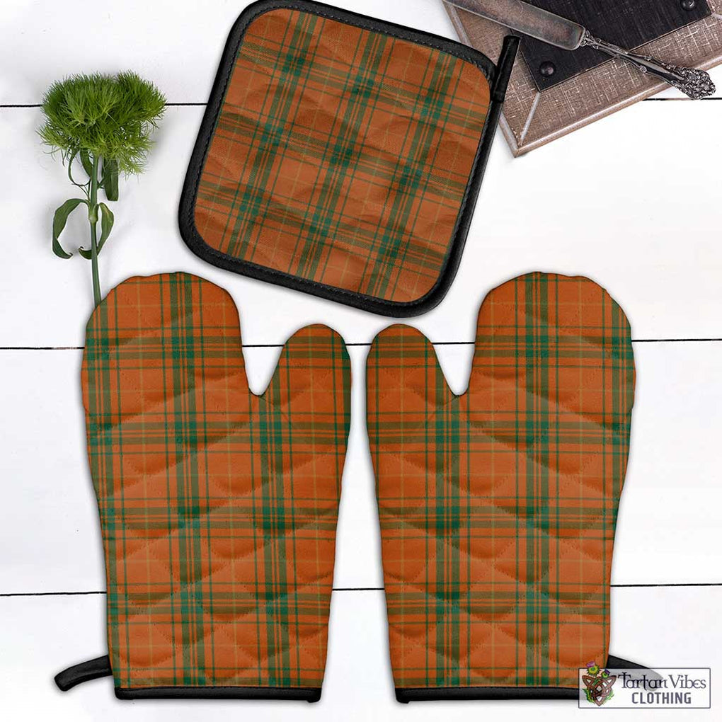 Wolfe Tartan Combo Oven Mitt & Pot-Holder Combo 1 Oven Mitt & 1 Pot-Holder Black - Tartan Vibes Clothing