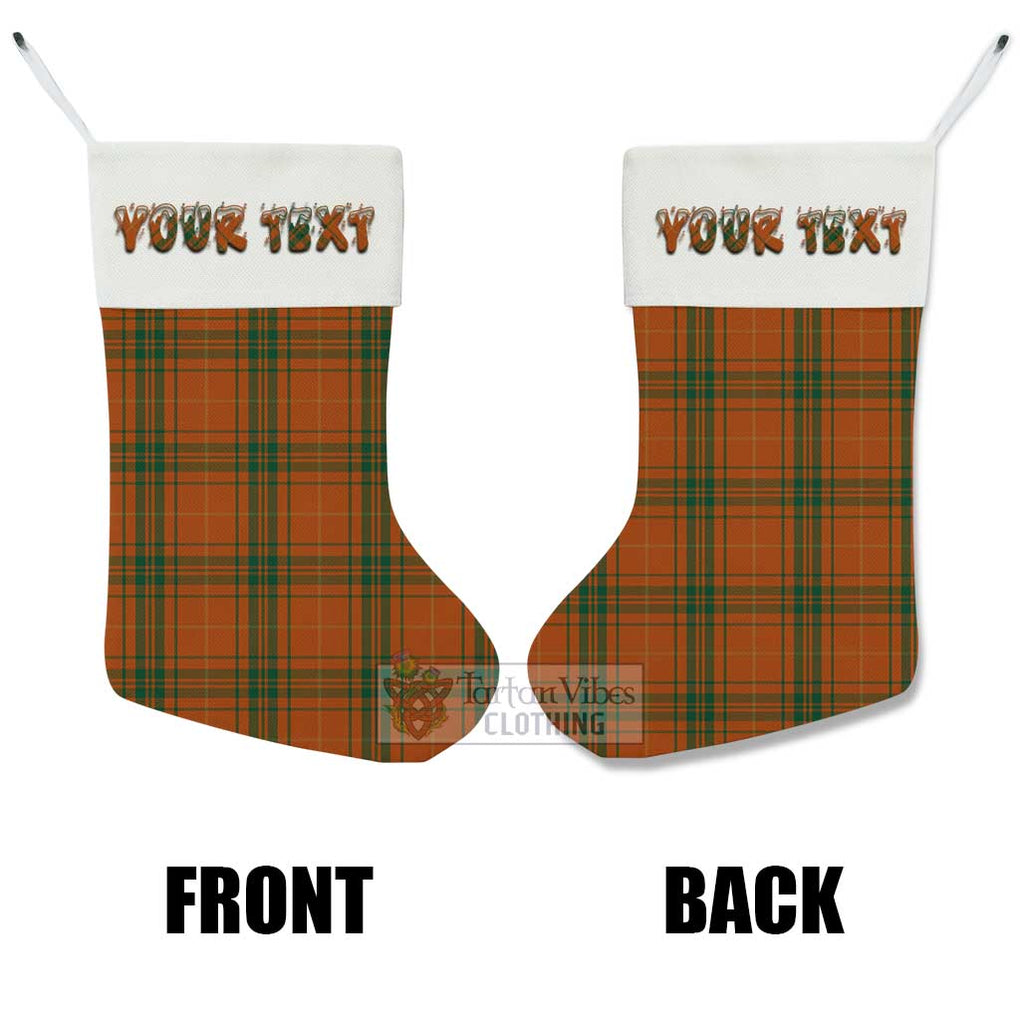 Tartan Vibes Clothing Wolfe Tartan Christmas Stocking with Personalized Text