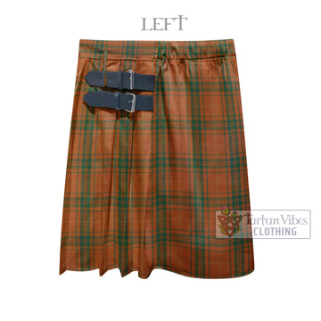 Wolfe Tartan Men's Pleated Skirt - Fashion Casual Retro Scottish Kilt Style