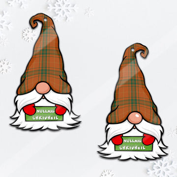Wolfe Gnome Christmas Ornament with His Tartan Christmas Hat