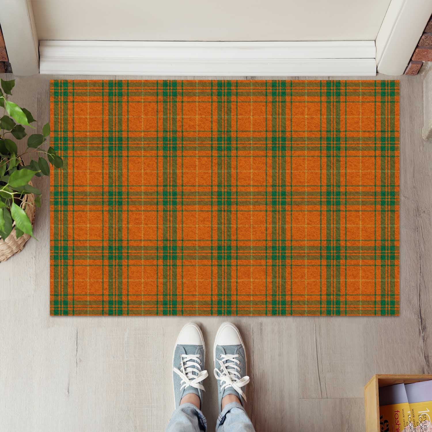 Wolfe Tartan Door Mat - Tartanvibesclothing Shop