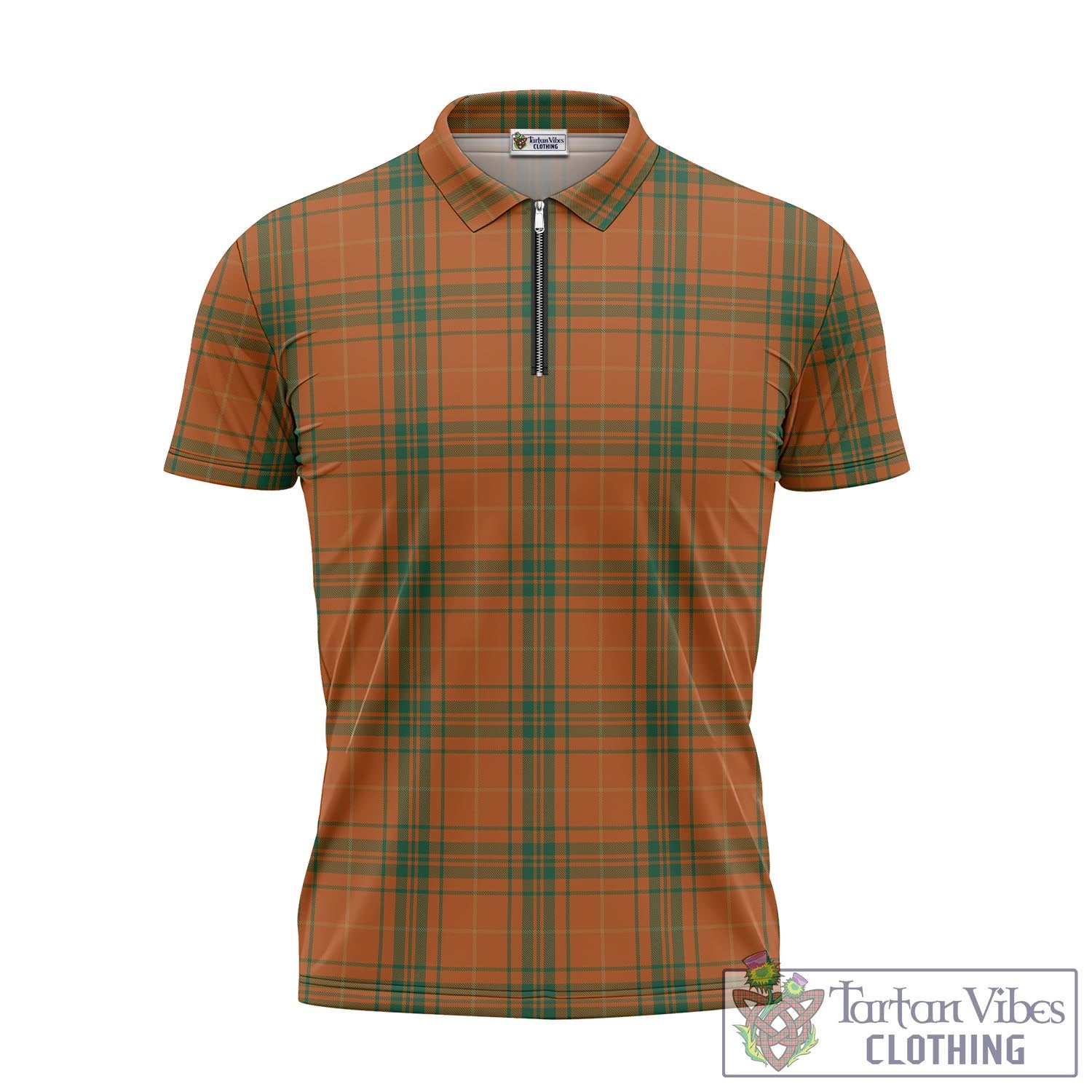 Tartan Vibes Clothing Wolfe Tartan Zipper Polo Shirt