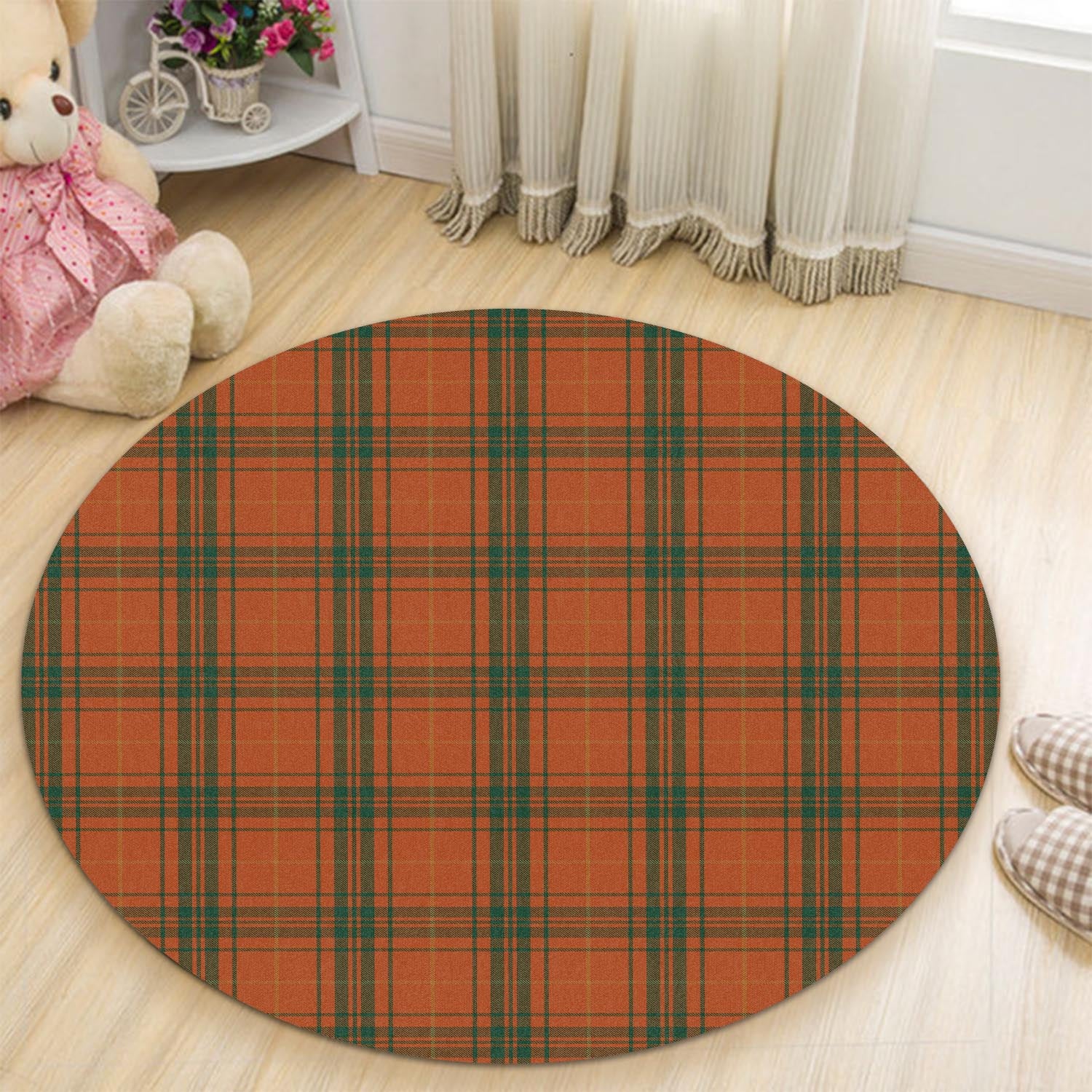 Wolfe Tartan Round Rug - Tartan Vibes Clothing