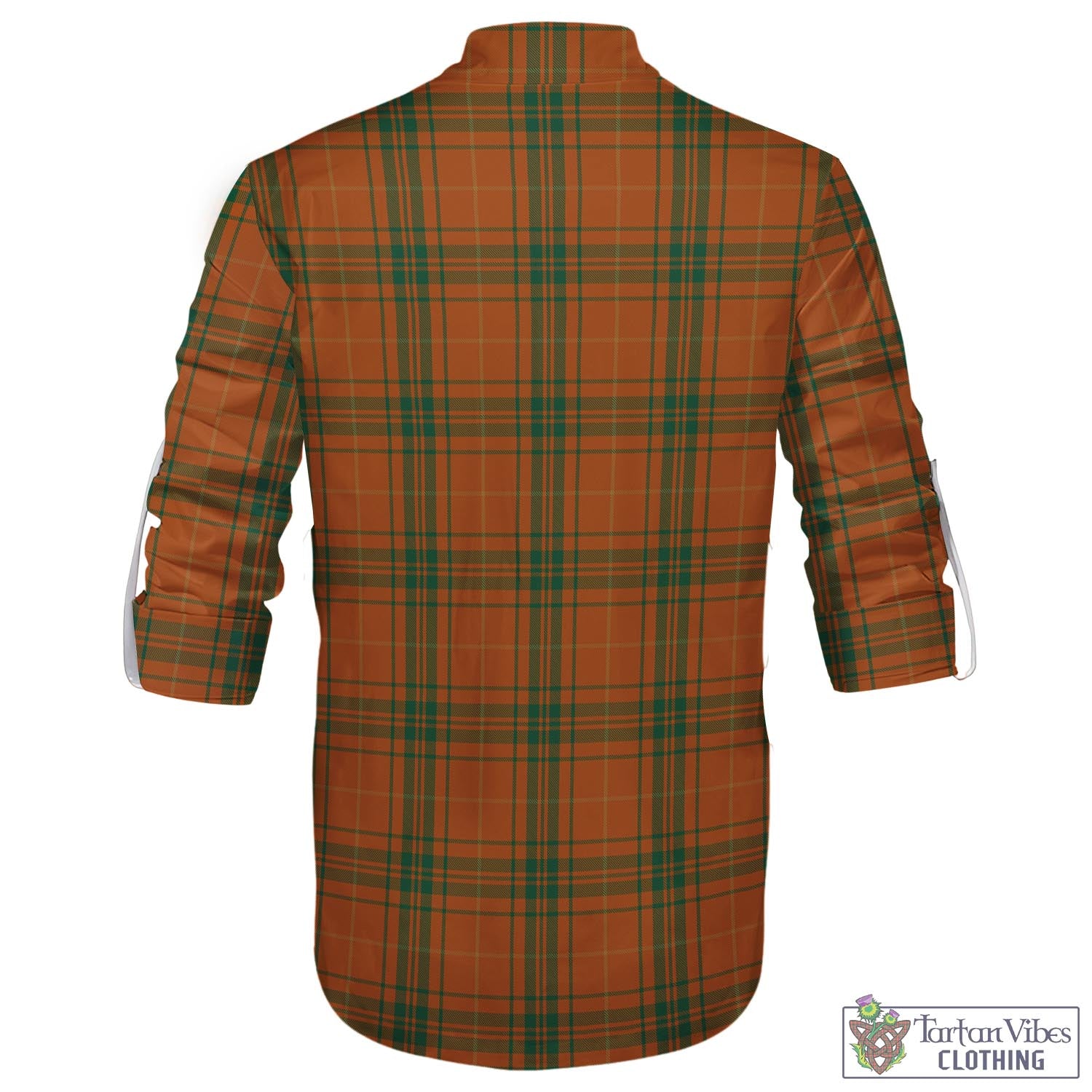 Tartan Vibes Clothing Wolfe Tartan Men's Scottish Traditional Jacobite Ghillie Kilt Shirt