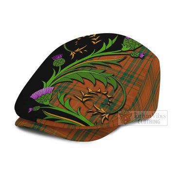 Wolfe Tartan Flat Cap, Jeff Cap Scottish Thistle Pride Heritage Art