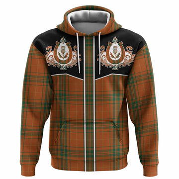 Wolfe Tartan Hoodie Horseshoe Ornament Pullover Hoodie - Tartan Vibes Clothing