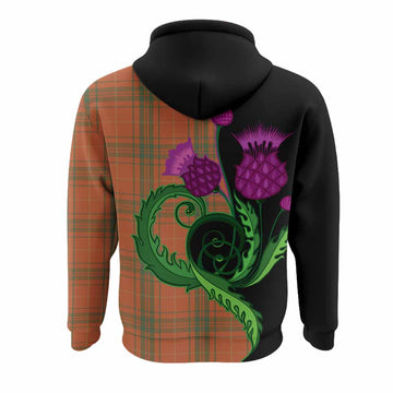 Wolfe Tartan Hoodie Traditional Scottish Thistle