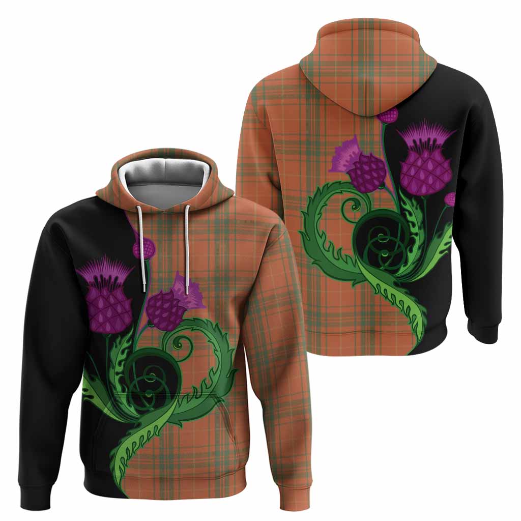 Wolfe Tartan Hoodie Traditional Scottish Thistle