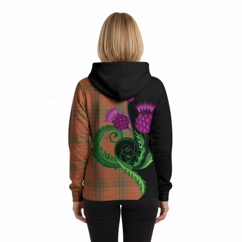Wolfe Tartan Hoodie Traditional Scottish Thistle