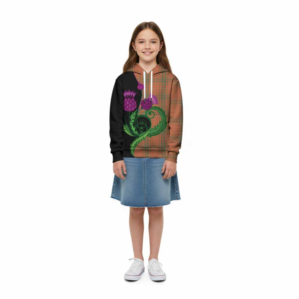 Wolfe Tartan Kid Hoodie Traditional Scottish Thistle