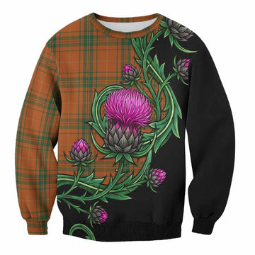 Wolfe Tartan Sweatshirt Resilient Scottish Thistle Unisex - Tartan Vibes Clothing