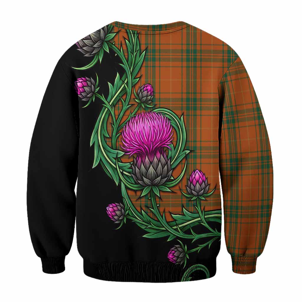 Wolfe Tartan Sweatshirt Resilient Scottish Thistle - Tartan Vibes Clothing