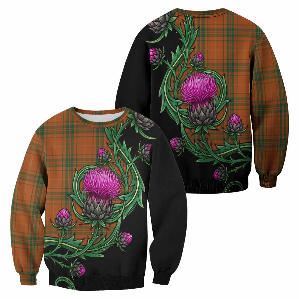 Wolfe Tartan Sweatshirt Resilient Scottish Thistle - Tartan Vibes Clothing
