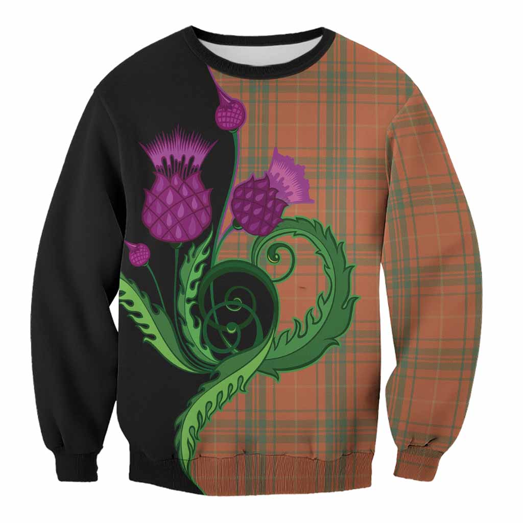 Wolfe Tartan Sweatshirt Traditional Scottish Thistle