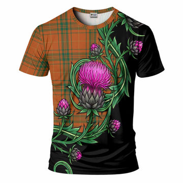 Wolfe Tartan T-Shirt Resilient Scottish Thistle