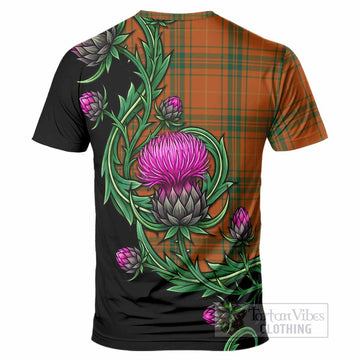 Wolfe Tartan T-Shirt Resilient Scottish Thistle