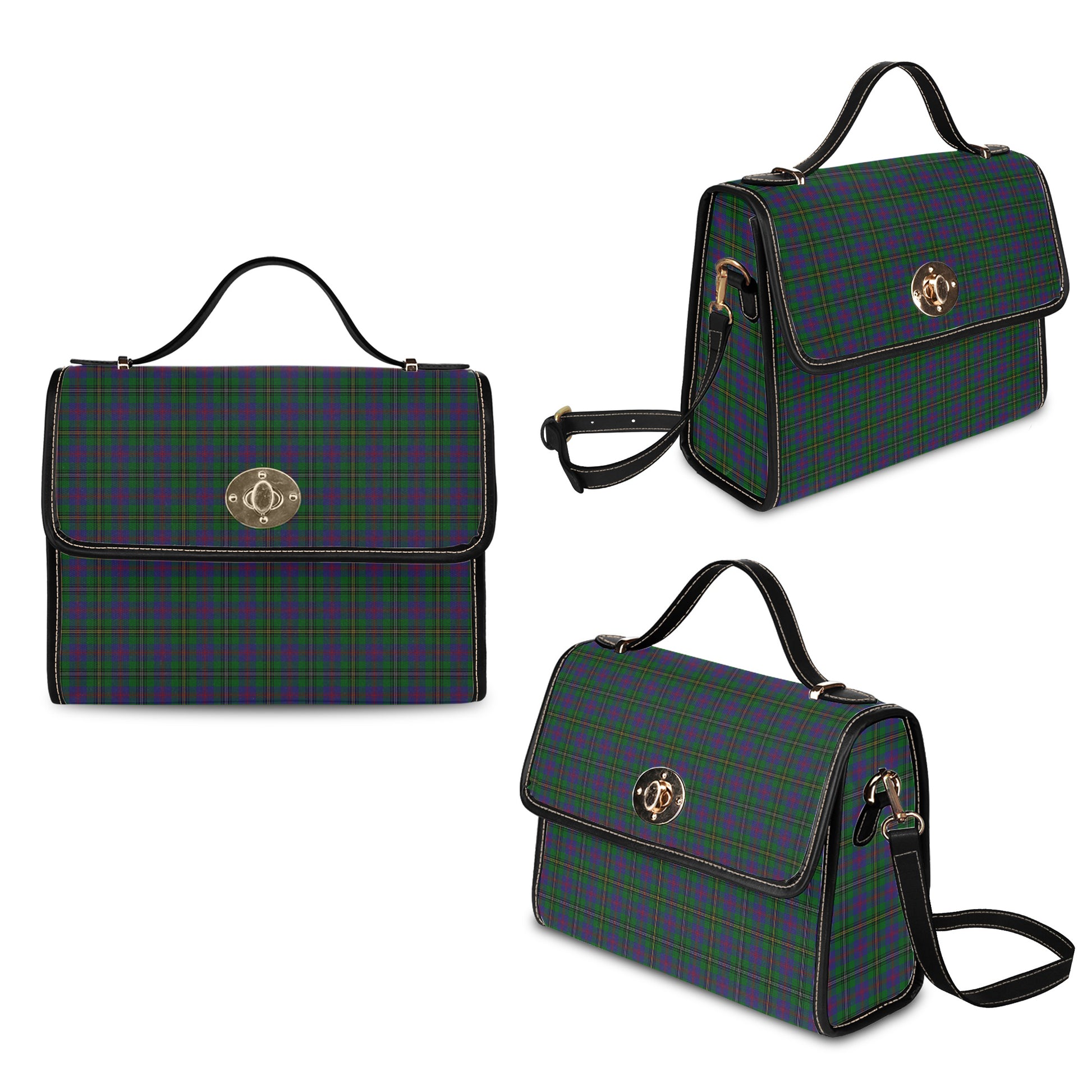 wood-tartan-leather-strap-waterproof-canvas-bag
