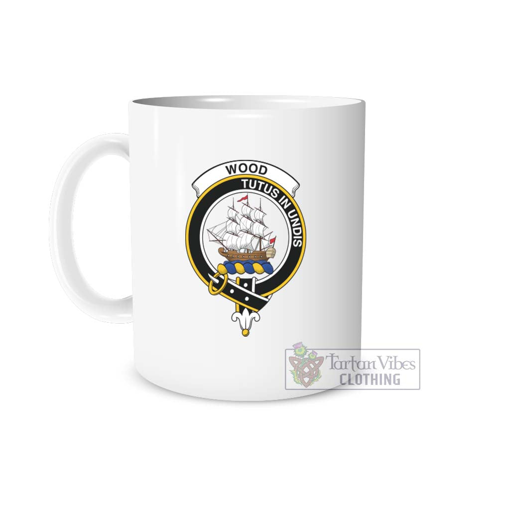 Wood Family Crest Ceramic Mug One Size 11oz size - 2D-tartanvibesclothing