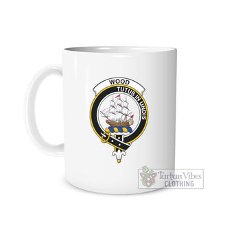 Wood Family Crest Ceramic Mug One Size 11oz size - 2D-tartanvibesclothing