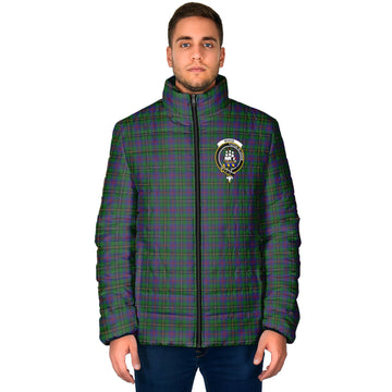 Wood Tartan Padded Jacket with Family Crest