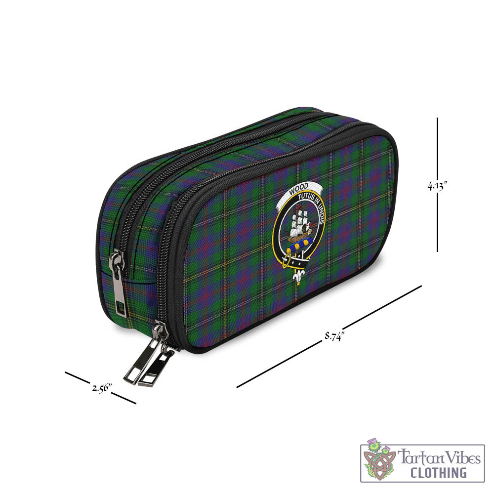 Tartan Vibes Clothing Wood Tartan Pen and Pencil Case with Family Crest
