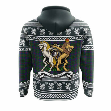 Wood Clan Tartan Crest Christmas Hoodie Coat of Arms Funny Style