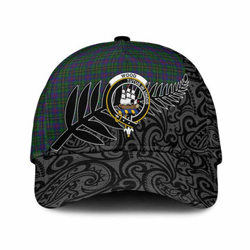 Wood Crest Tartan Classic Cap with New Zealand Silver Fern Half Style