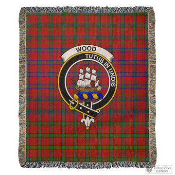 Wood Dress Tartan Woven Blanket with Family Crest
