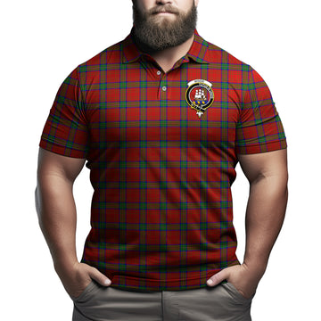 Wood Dress Tartan Men's Polo Shirt with Family Crest