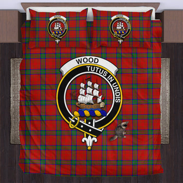Wood Dress Tartan Bedding Set with Family Crest
