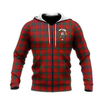 Wood Dress Tartan Knitted Hoodie with Family Crest