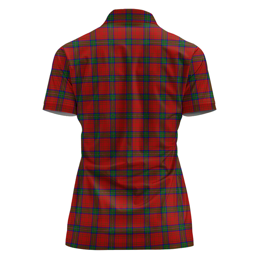 wood-dress-tartan-polo-shirt-with-family-crest-for-women
