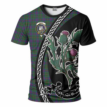 Wood Family Crest Tartan T-Shirt Alba Thistle Inspired - Tartan Vibes Clothing