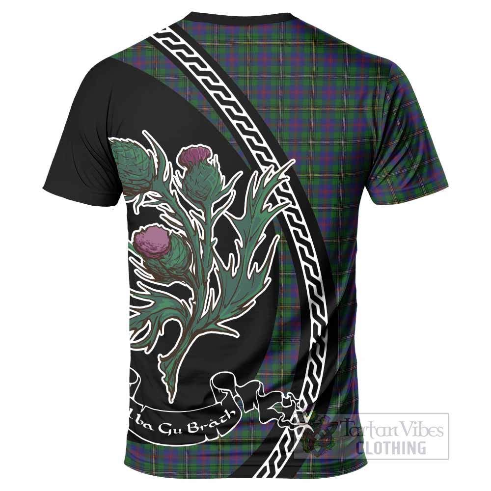 Wood Family Crest Tartan T-Shirt Alba Thistle Inspired - Tartan Vibes Clothing