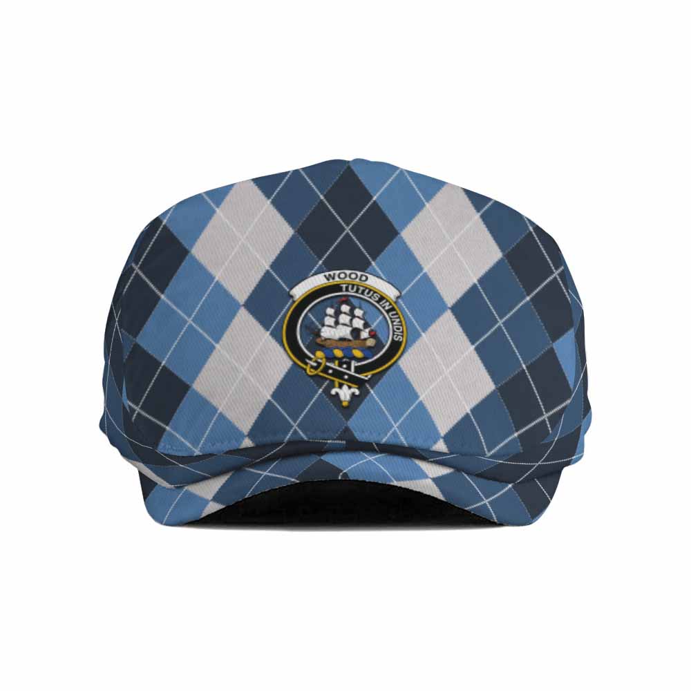 Wood Scottish Family Crest Flat Cap, Jeff Cap Scotland National Argyle Classic Style - Tartan Vibes Clothing