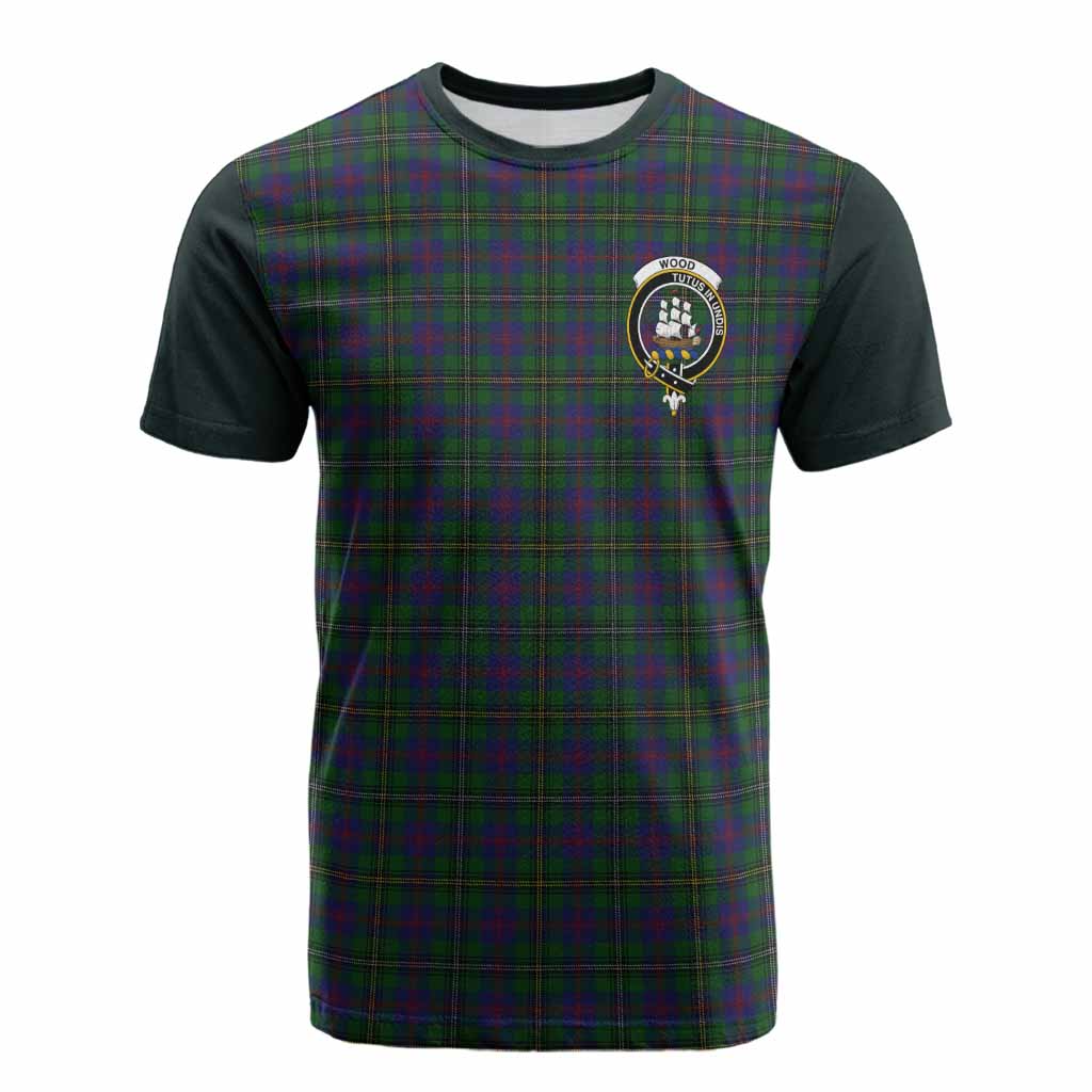 Wood Tartan Accent Cotton T-shirt with Family Crest Kid's Shirt - Tartan Vibes Clothing