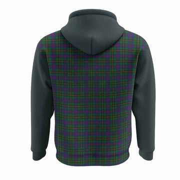 Wood Tartan Accent Hoodie with Family Crest