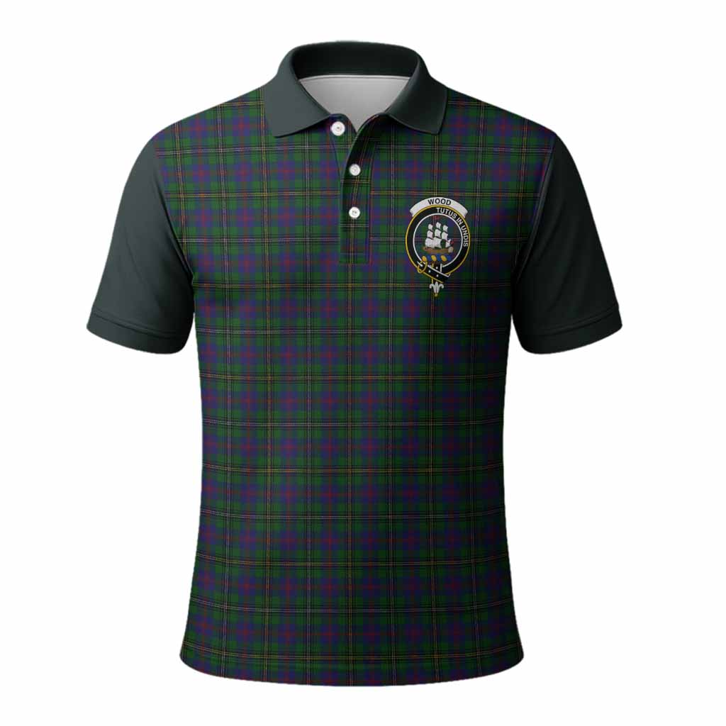 Wood Tartan Accent Polo Shirt with Family Crest