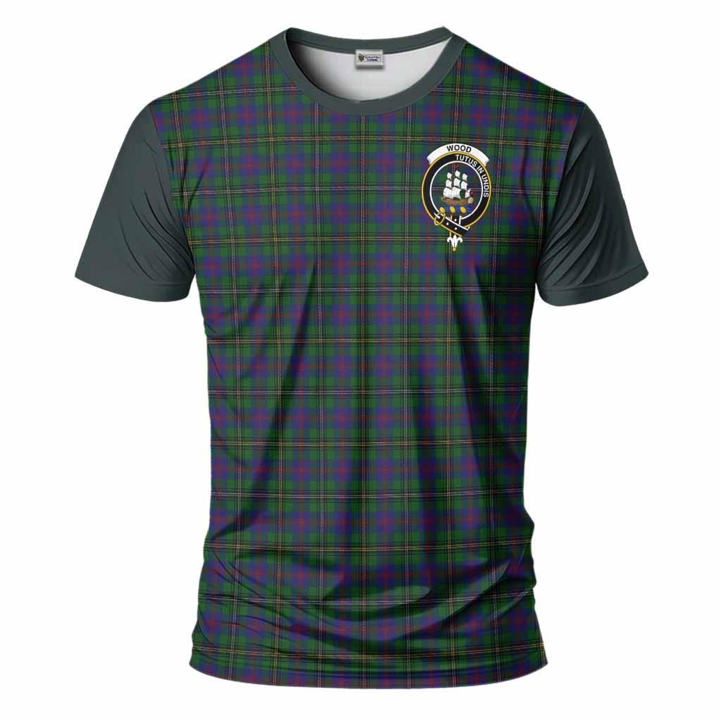 Wood Tartan Accent T-Shirt with Family Crest