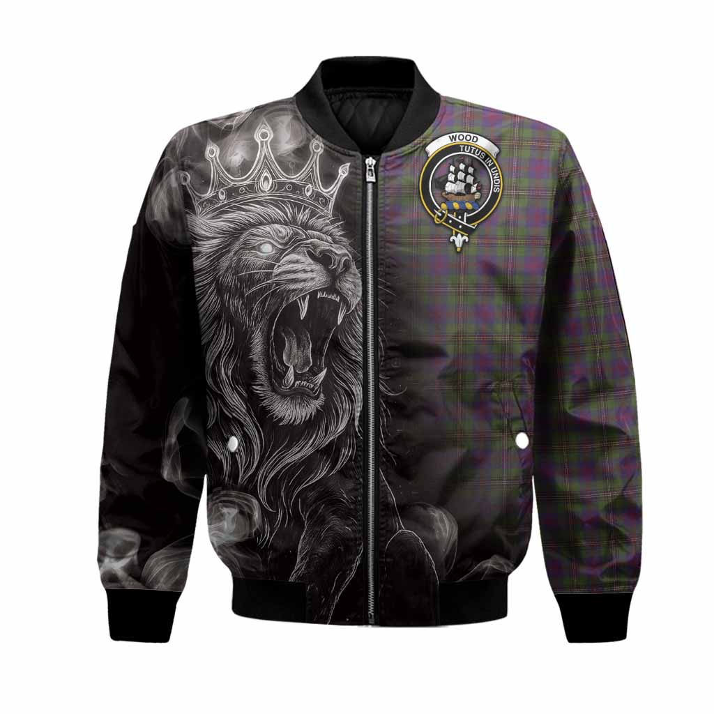 Wood Tartan Bomber Jacket Roaring Lion Heritage