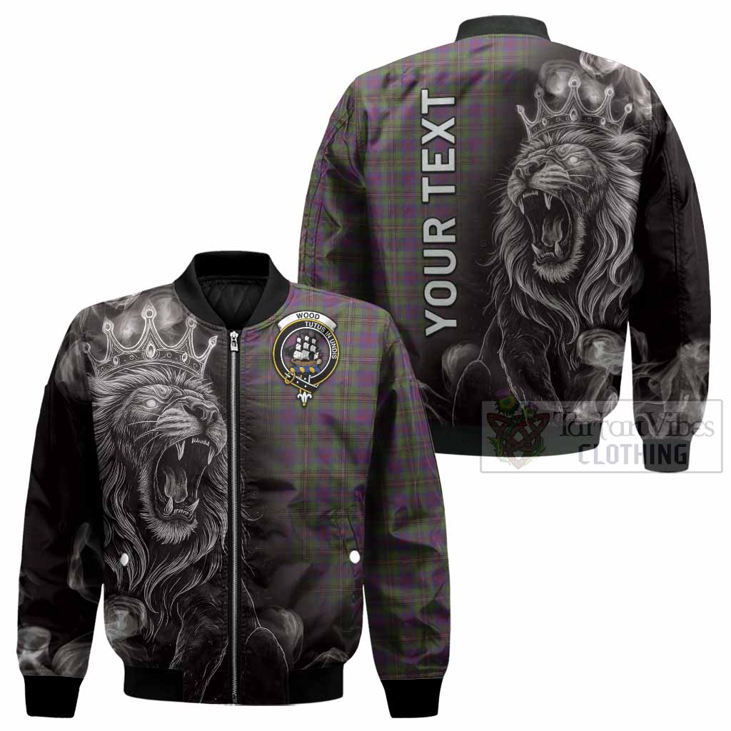 Wood Tartan Bomber Jacket Roaring Lion Heritage