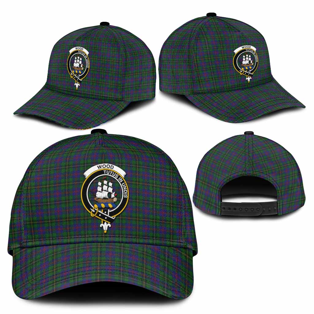 Wood Tartan Classic Cap with Family Crest