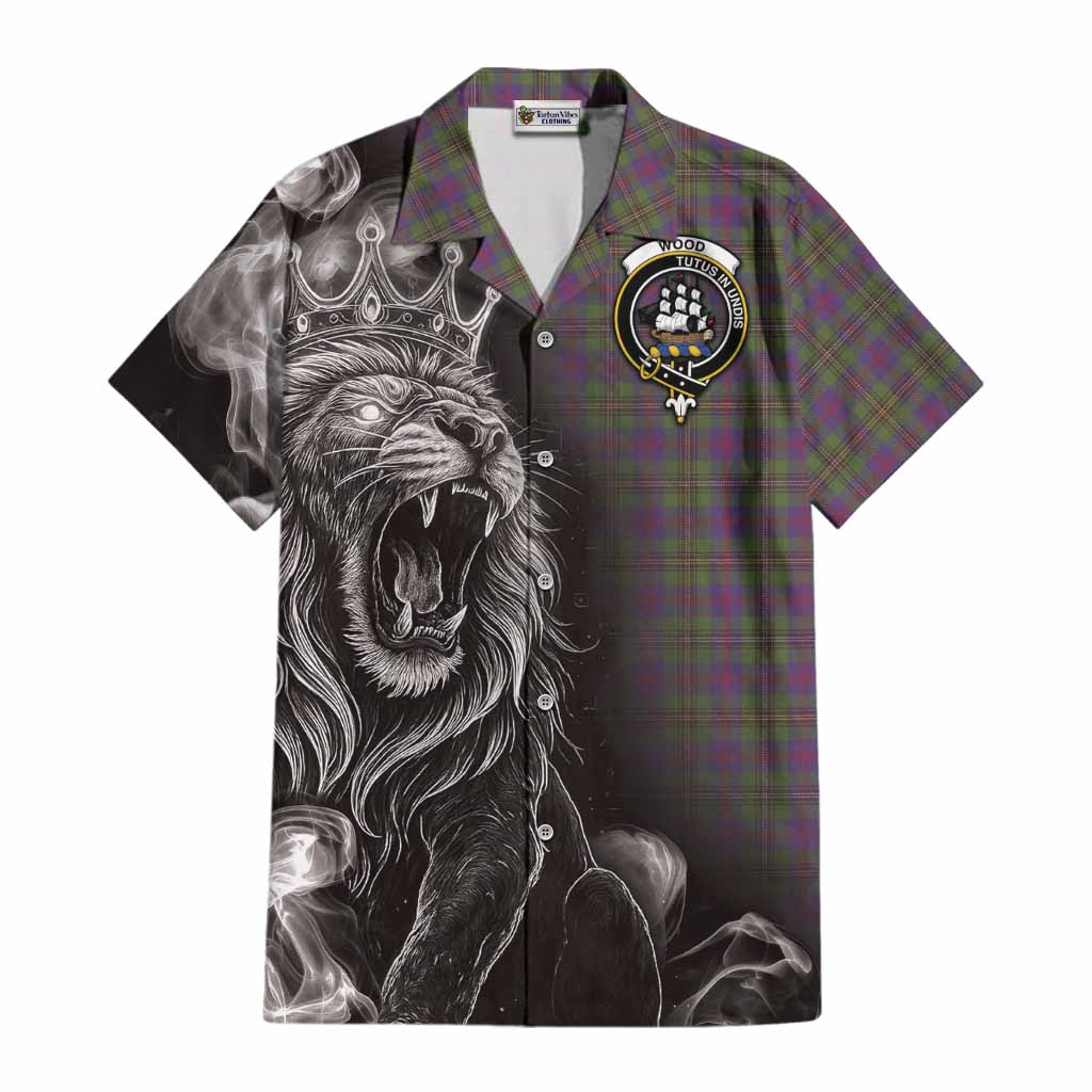 Wood Tartan Cotton Hawaiian Shirt Roaring Lion Heritage
