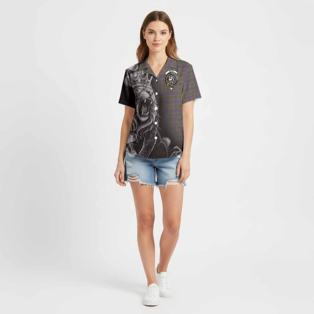 Wood Tartan Cotton Hawaiian Shirt Roaring Lion Heritage