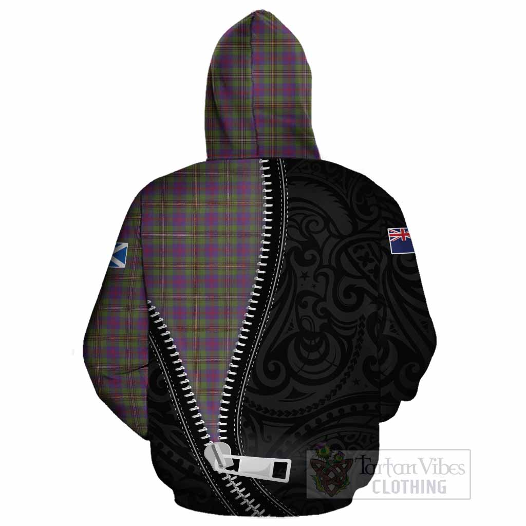 Wood Tartan Cotton Hoodie New Zealand Pattern Unique Zipper Stylized