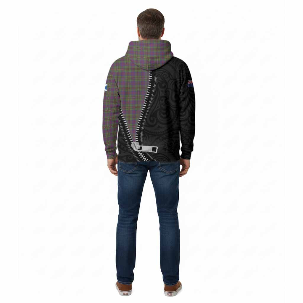 Wood Tartan Cotton Hoodie New Zealand Pattern Unique Zipper Stylized
