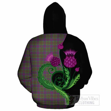 Wood Tartan Cotton Hoodie Traditional Scottish Thistle